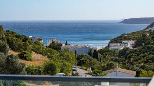 The view from our new villas