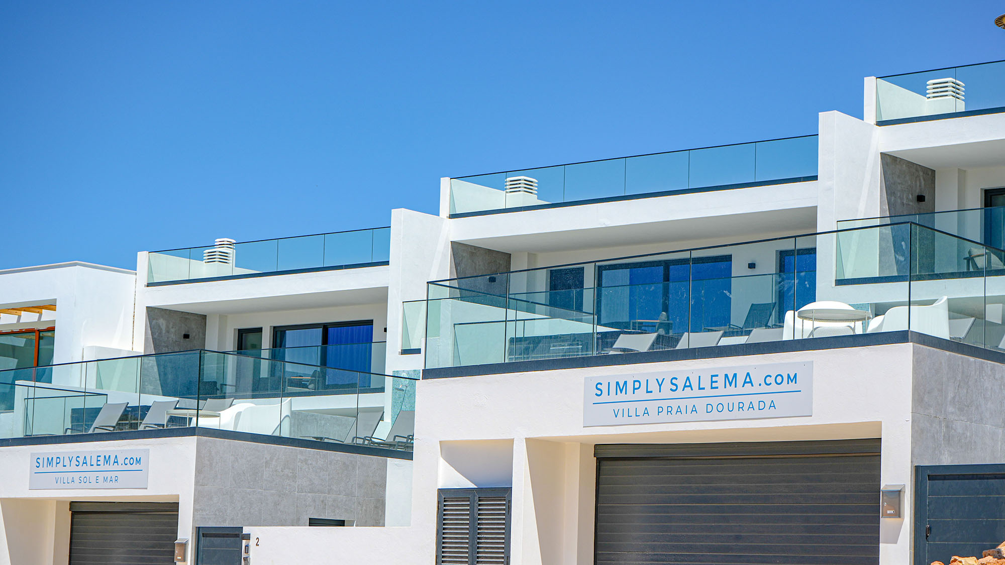 Our newly built luxury villa front signage