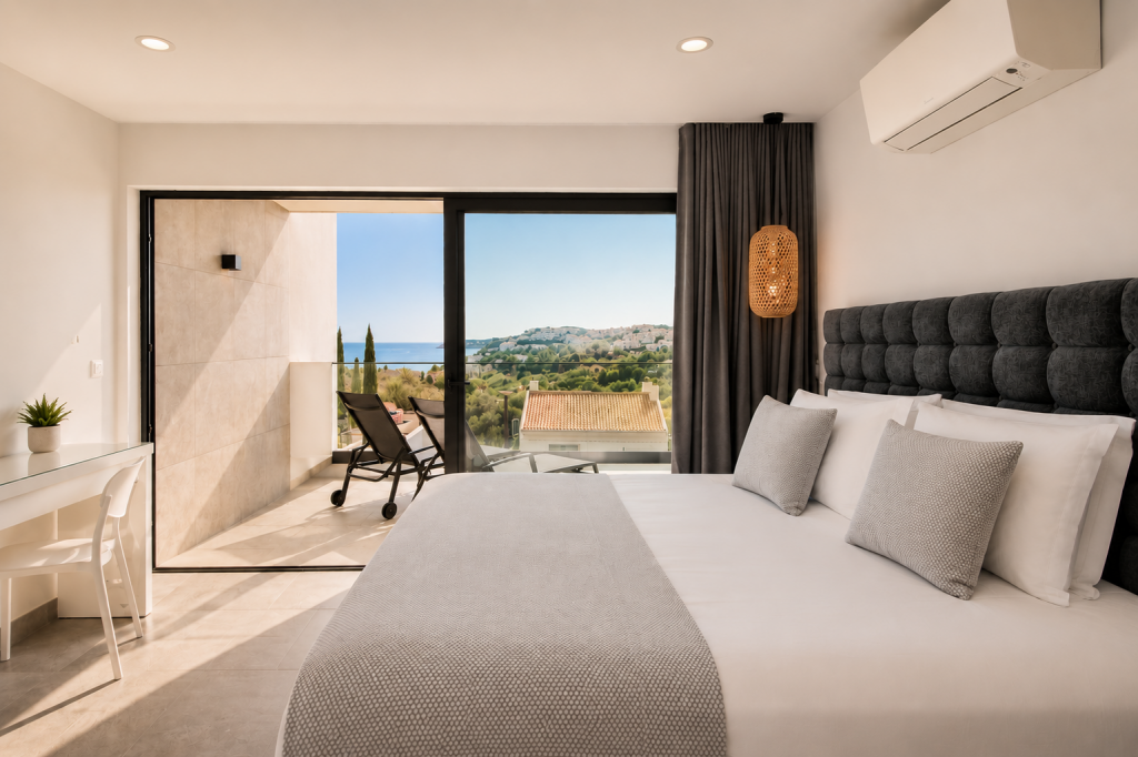 luxury villa with sea view bedrooms