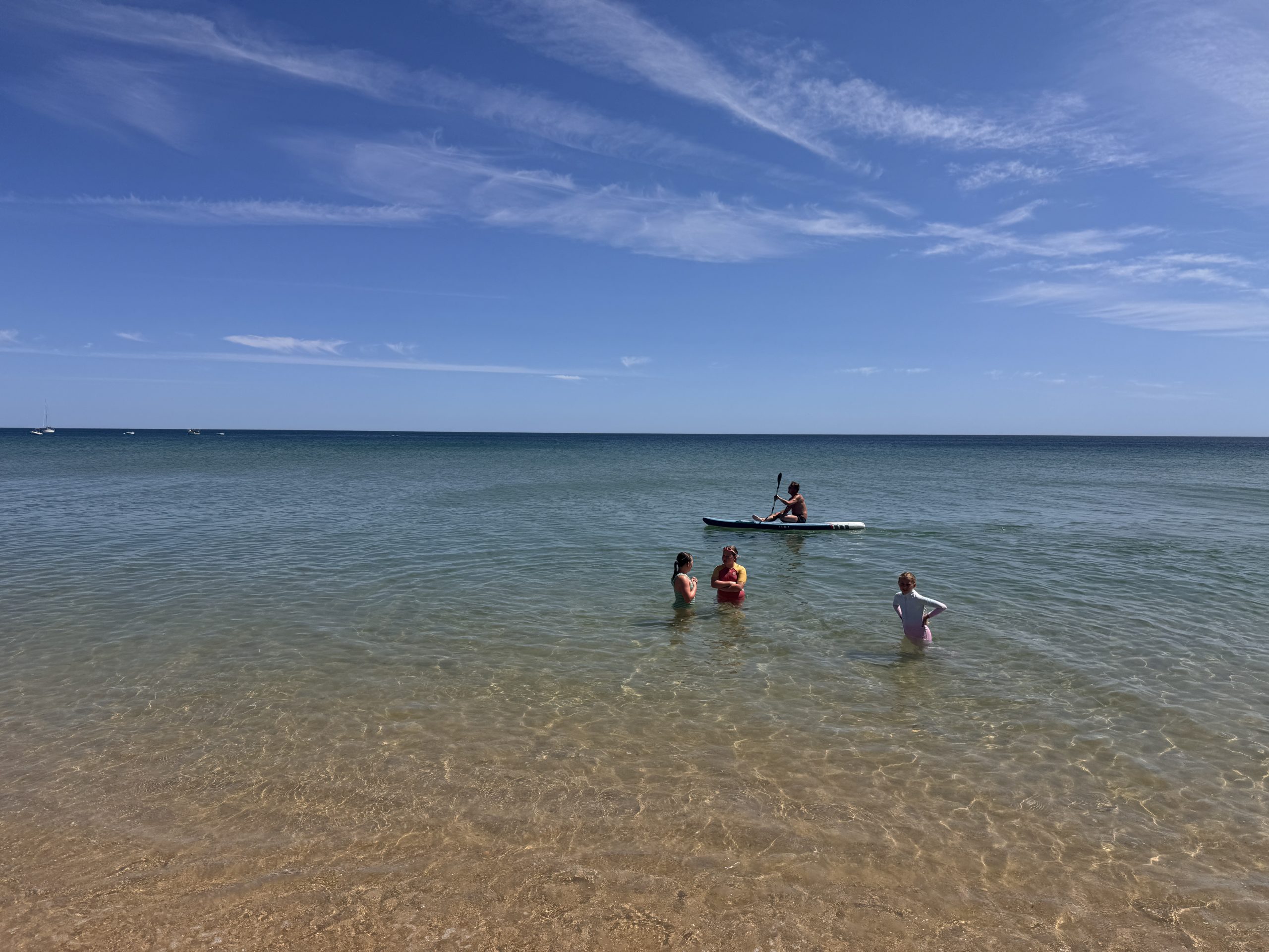 Salema beach - swimming in the sea