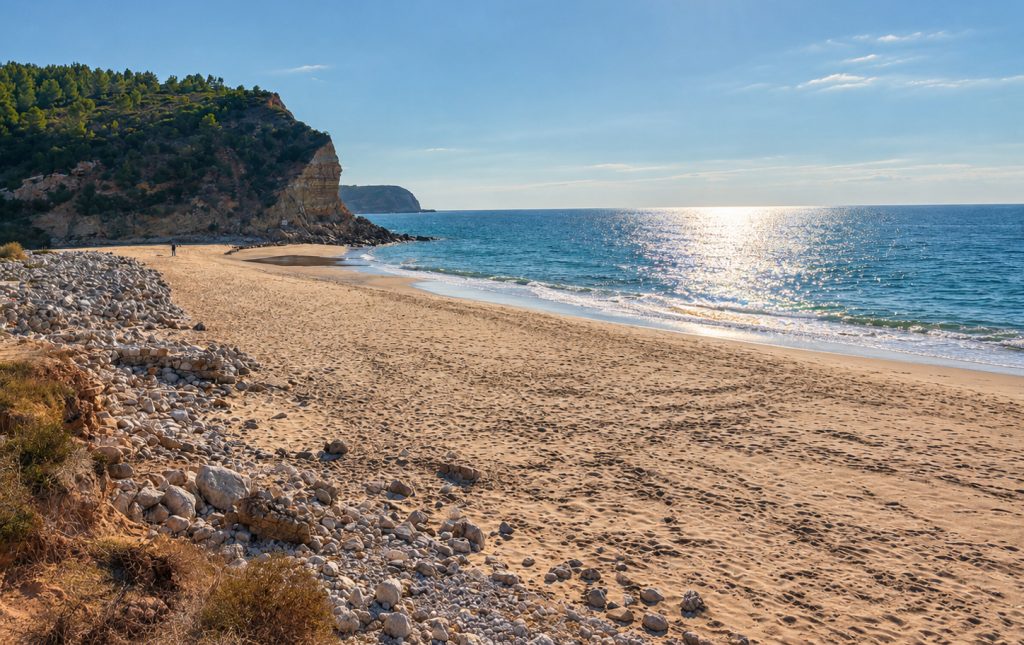 The stunning, quiet and secluded Boca do Rio beach close to our villas.